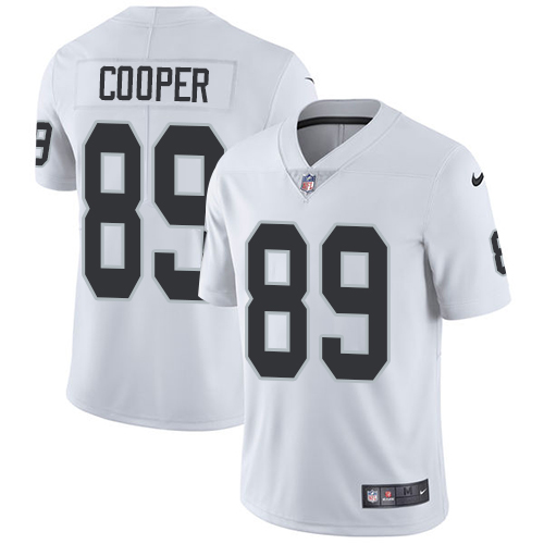 Nike Raiders #89 Amari Cooper White Men's Stitched NFL Vapor Untouchable Limited Jersey